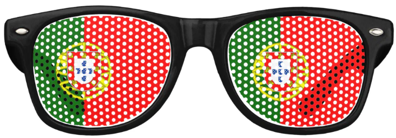 Portugal Flag Glasses